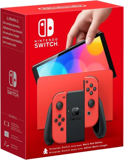 Console Switch - Modèle OLED Edition Mario (rouge)