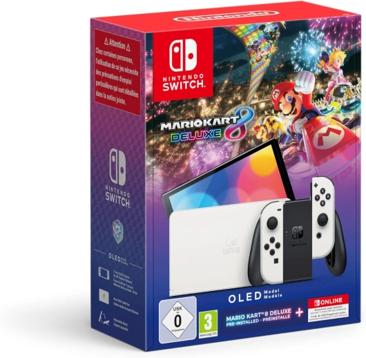 Console Nintendo Switch- Modèle OLED Mario Kart 8 Deluxe
