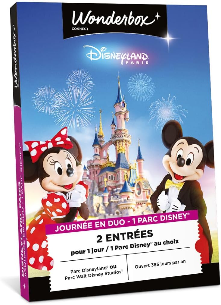 Wonderbox Digital Disneyland Paris 1 jour / 1 parc / 2 adultes Disney 1 Jour- 1 Parc -2 Adultes