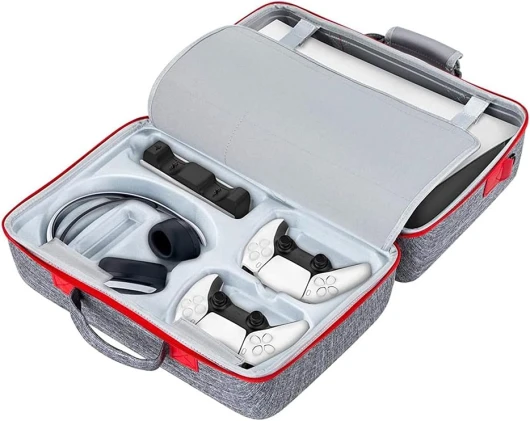 Yuhtech Étui de Voyage pour PS5 Console, Sac de Rangement pour PS5 Manette, PS5 Console, Casque de Jeu et Accessoires de Jeu